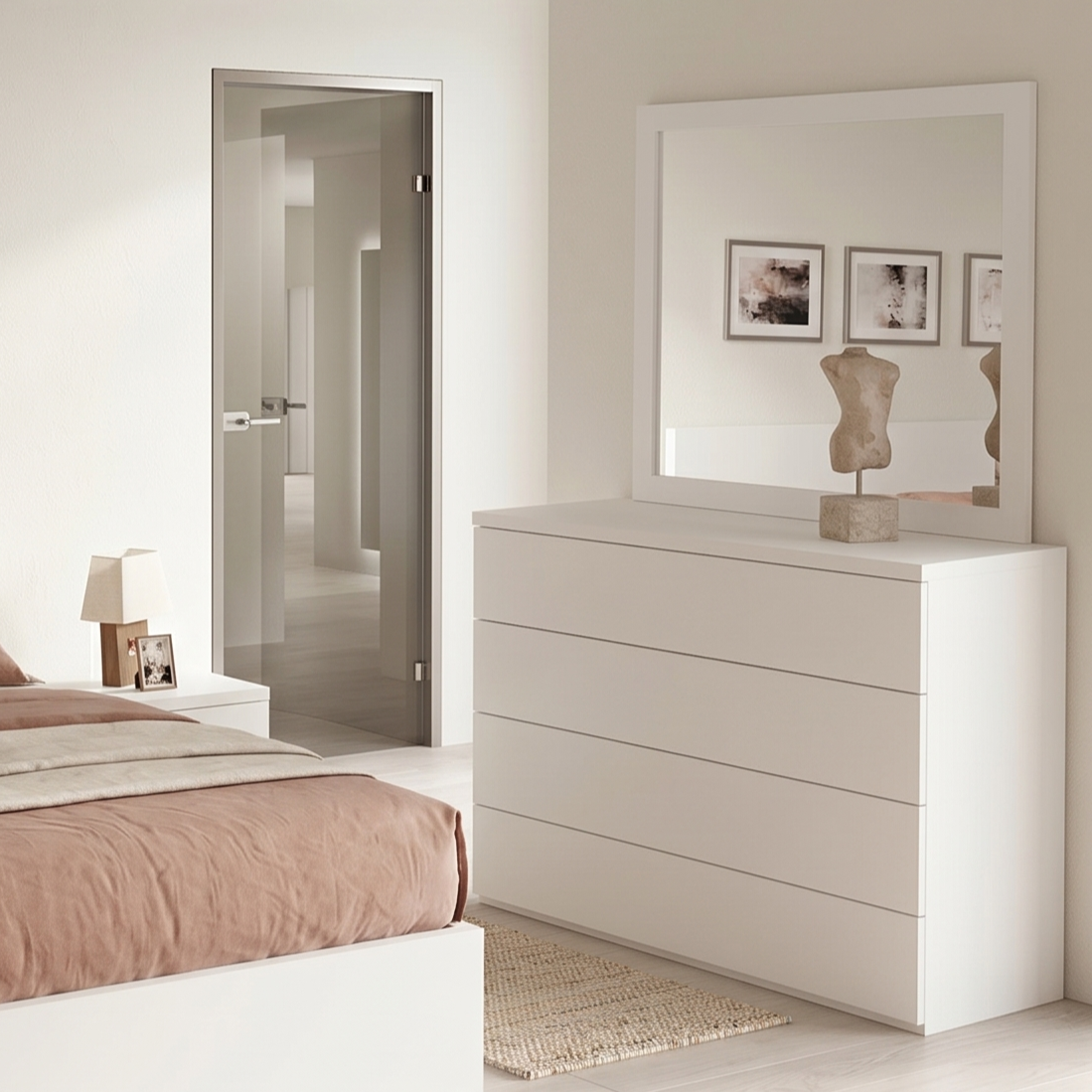 Cómoda Livorno (Folha Madeira ou Lacado | 115cm | Personalizavel)