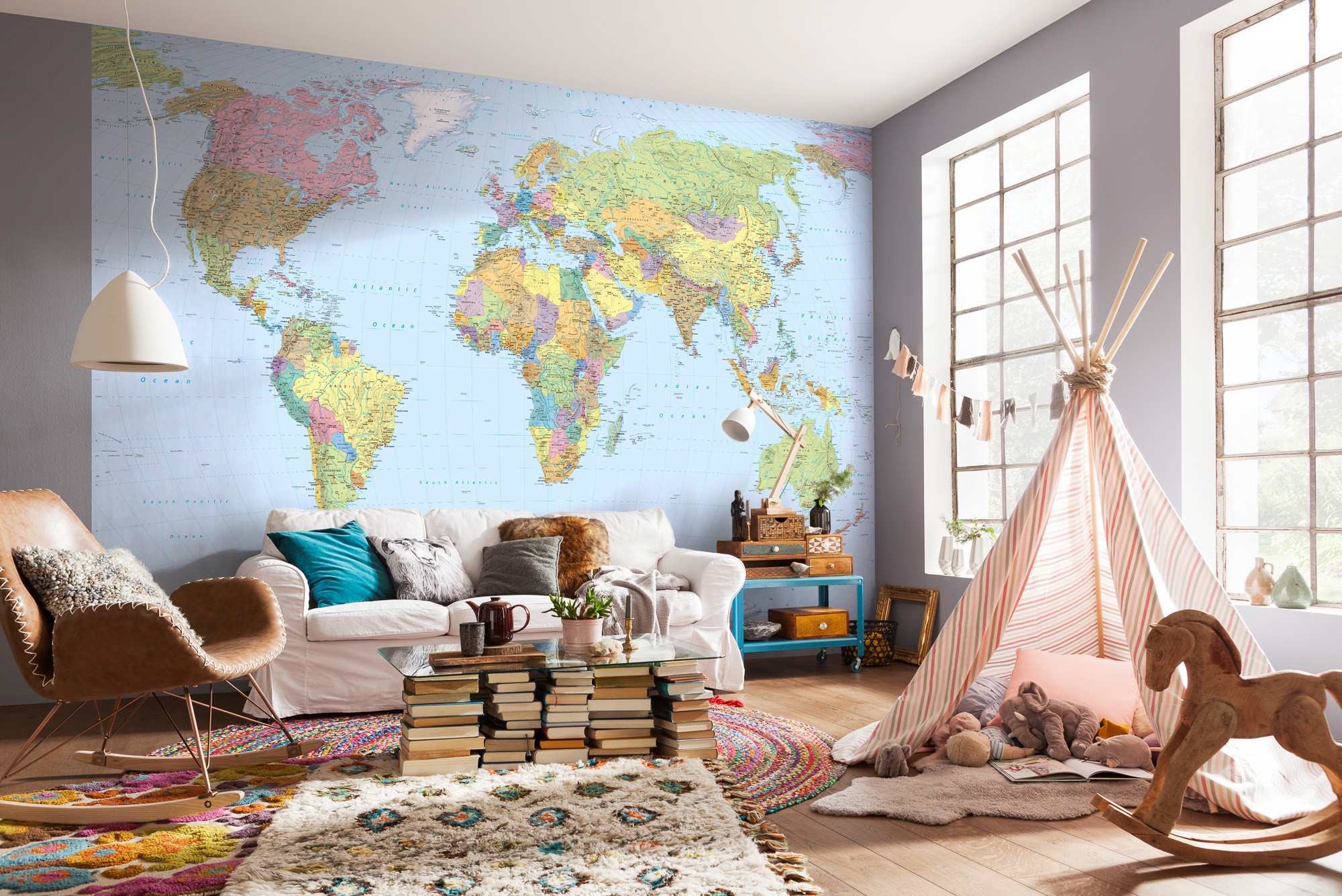 Papel Parede XXL4-038 World Map