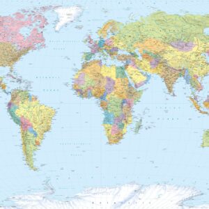 Papel Parede XXL4-038 World Map