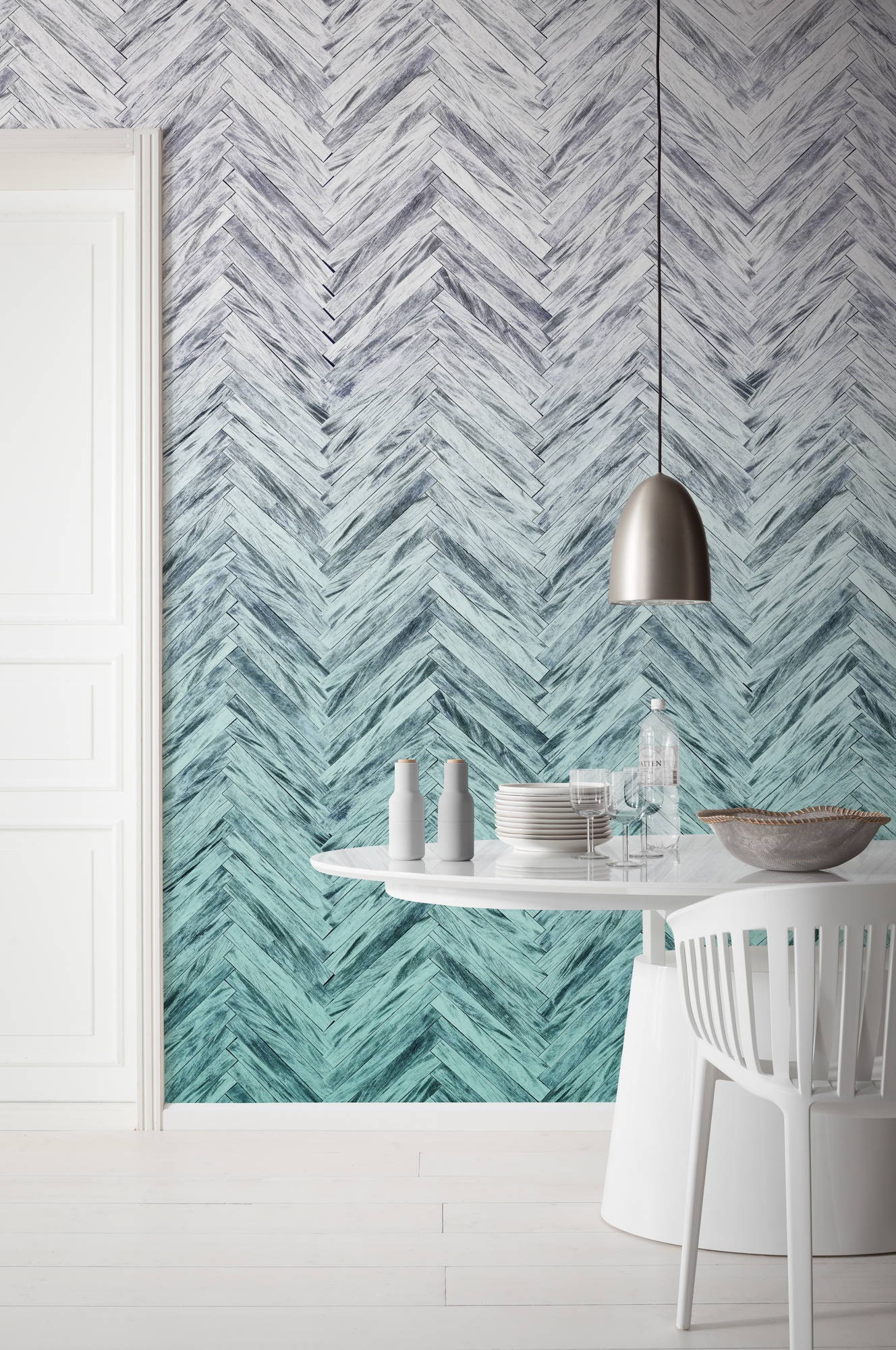 Papel Parede 6000B-VD4 Herringbone Mint
