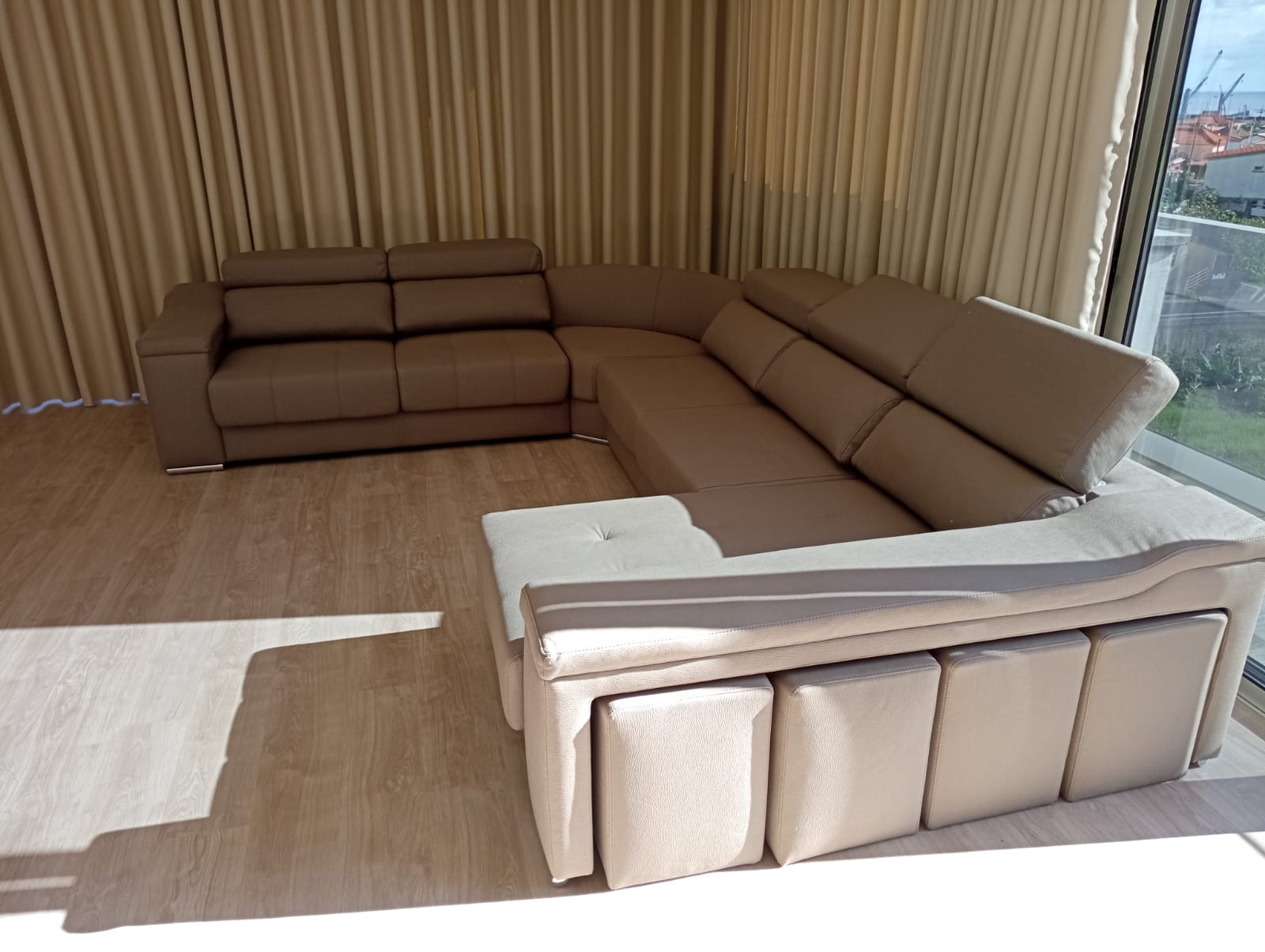 Sofá canto com chaiselongue Madrid (Personalizável) - Imagem 12