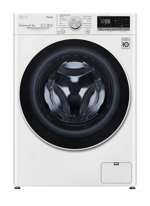 Máquina de Lavar e Secar Roupa LG F4DV5009S0W (6/9 kg - 1400 rpm - Branco)