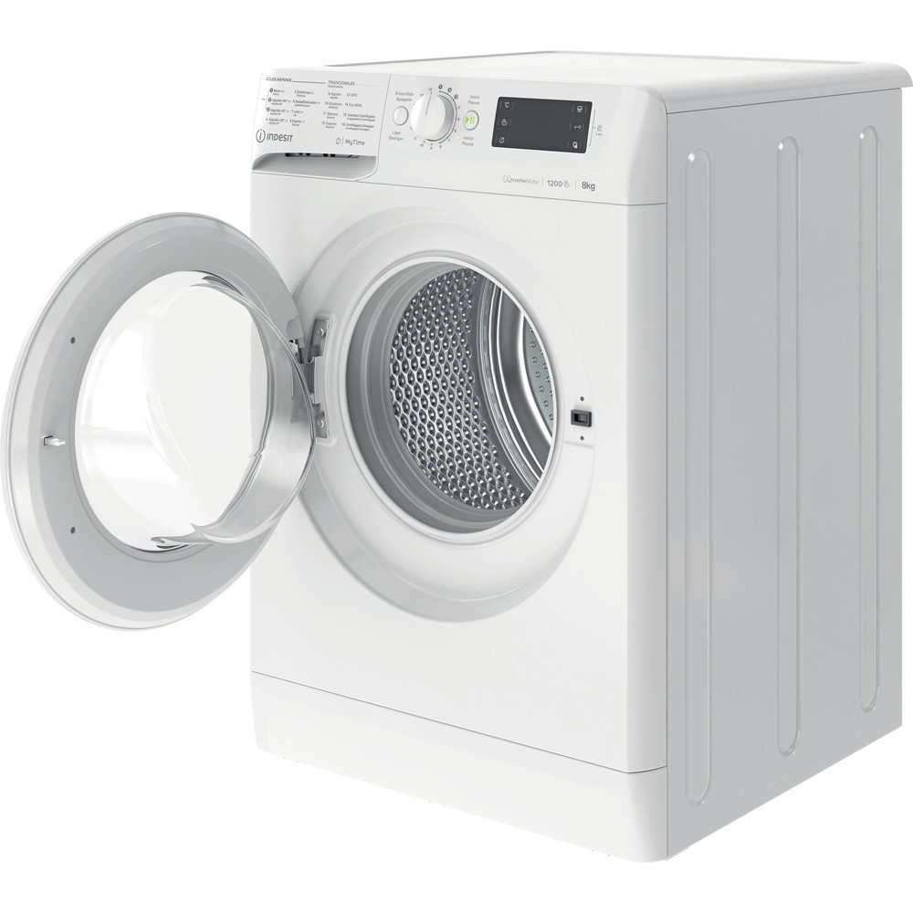 Máquina de lavar roupa de carga frontal livre instalação Indesit, 8 kg  MTWE81283WSPT – Móveis Abel