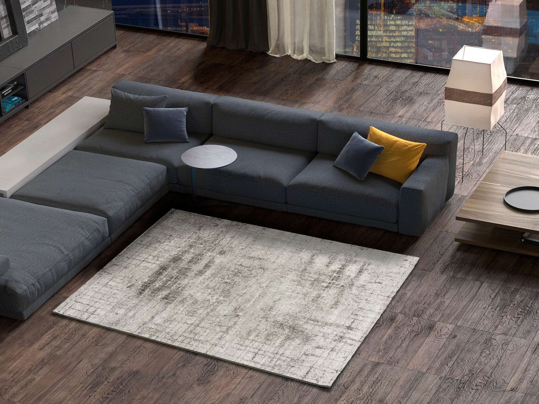 Tapete SMOOTHY 313-19 Prata - Imagem 3