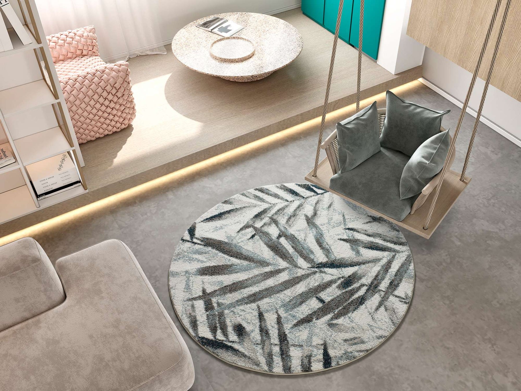 Tapete SMOOTHY Redondo 9288-21 Multicolor - Imagem 2