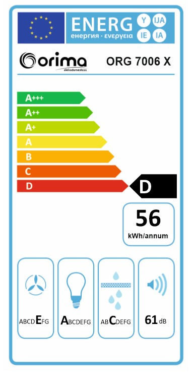 Exaustor Orima ORG7006 (60cm | Telescopico | 280m3/h) - Imagem 2
