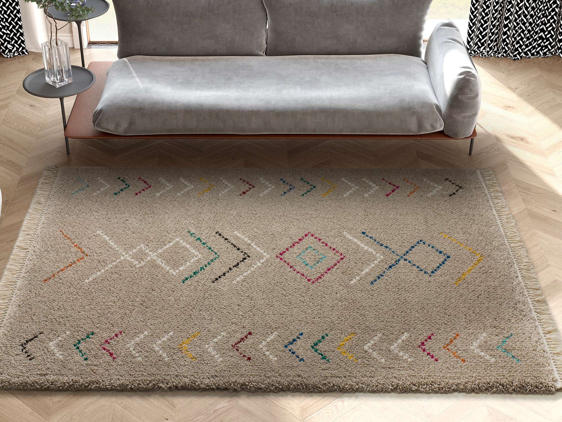 Tapete ZIRI 812-02 Bege - Imagem 4