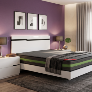 Cama Quarto 3105 (Folha de madeira/Lacado | Personalizável)
