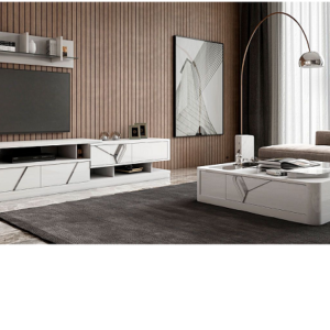 Estante Toronto (220cm | base tv + prateleira | Lacado | Personalizável)