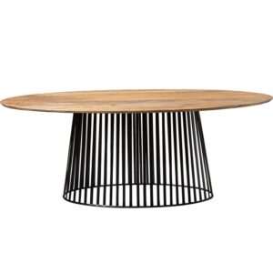 Mesa 83671 (200x100cm | Madeira Mango + Metal)