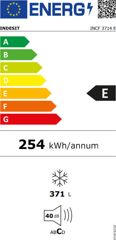 Congelador Indesit INCF3714E (133cm | E | 371L) - Imagem 4